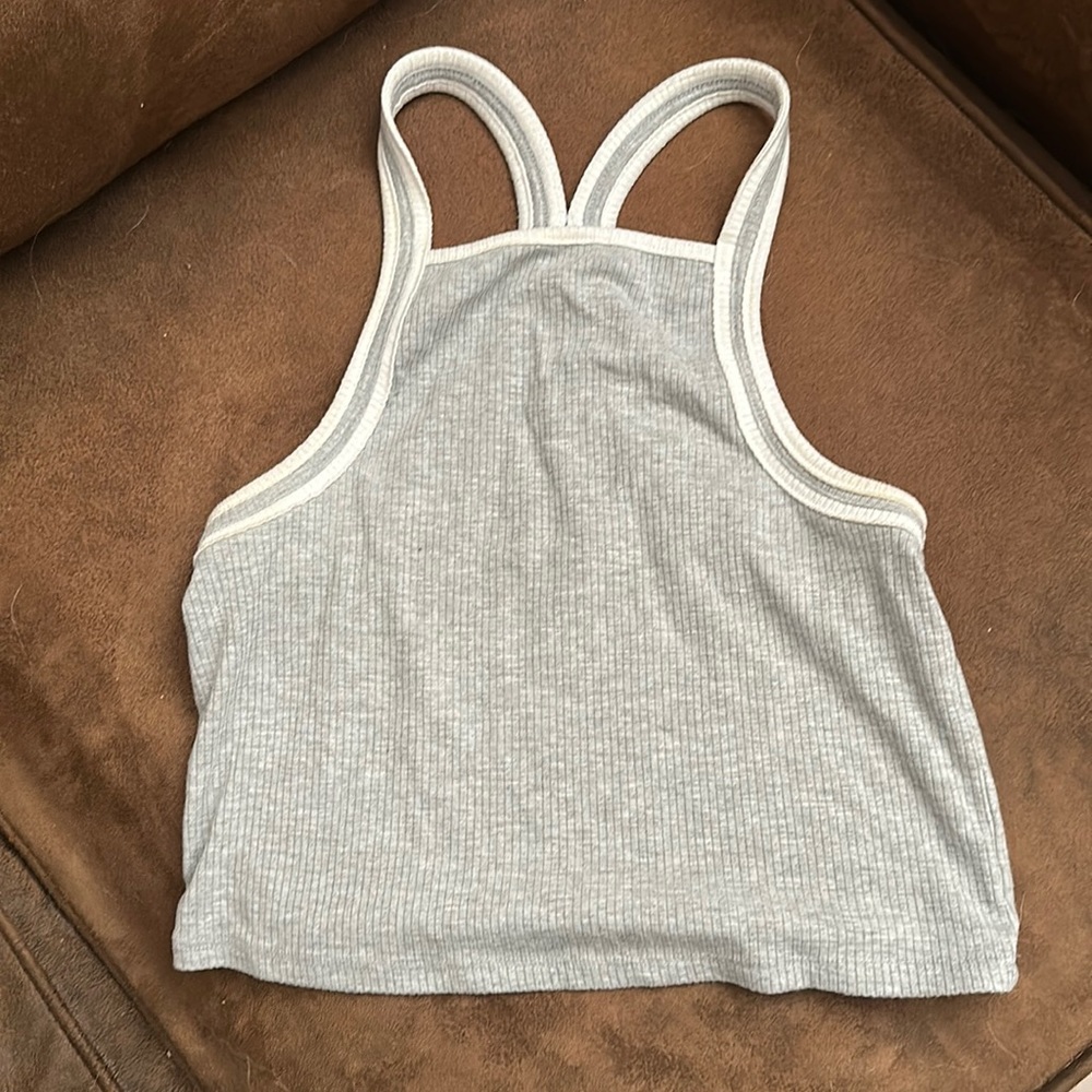 Cute Grey Crop Top